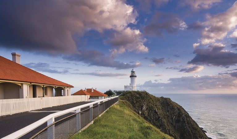 photo of Cape Byron Lighthouse at sunset