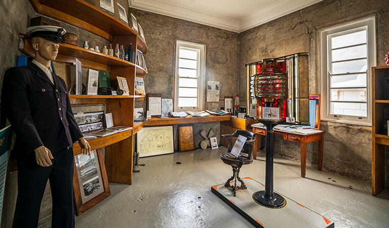 photo of the interior of Cape Byron Lighthouse