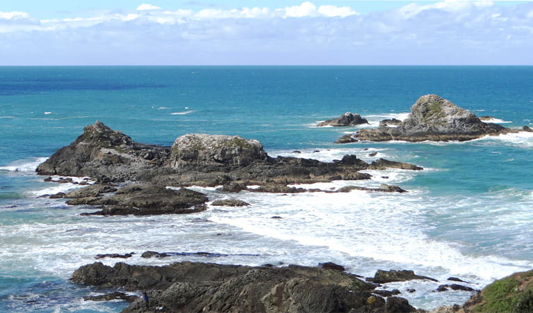 Photo of the three sisters rock outcrop